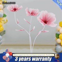 Handmade Gradient Red Silk Flower Artificial Flower Wedding Stage Backdrop Decor