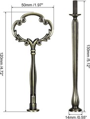 Durable Zinc Alloy Cake Tray Stand with Elegant Bronze Finish for Parties