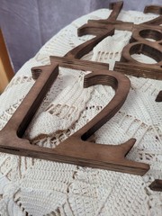 Rustic Wood Table Numbers 1-15 Freestanding Wedding Event Table Markers