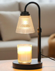 Candle Warmer Lamp with Timer Dimmer, Birthday Gifts for Mom Regular, Black