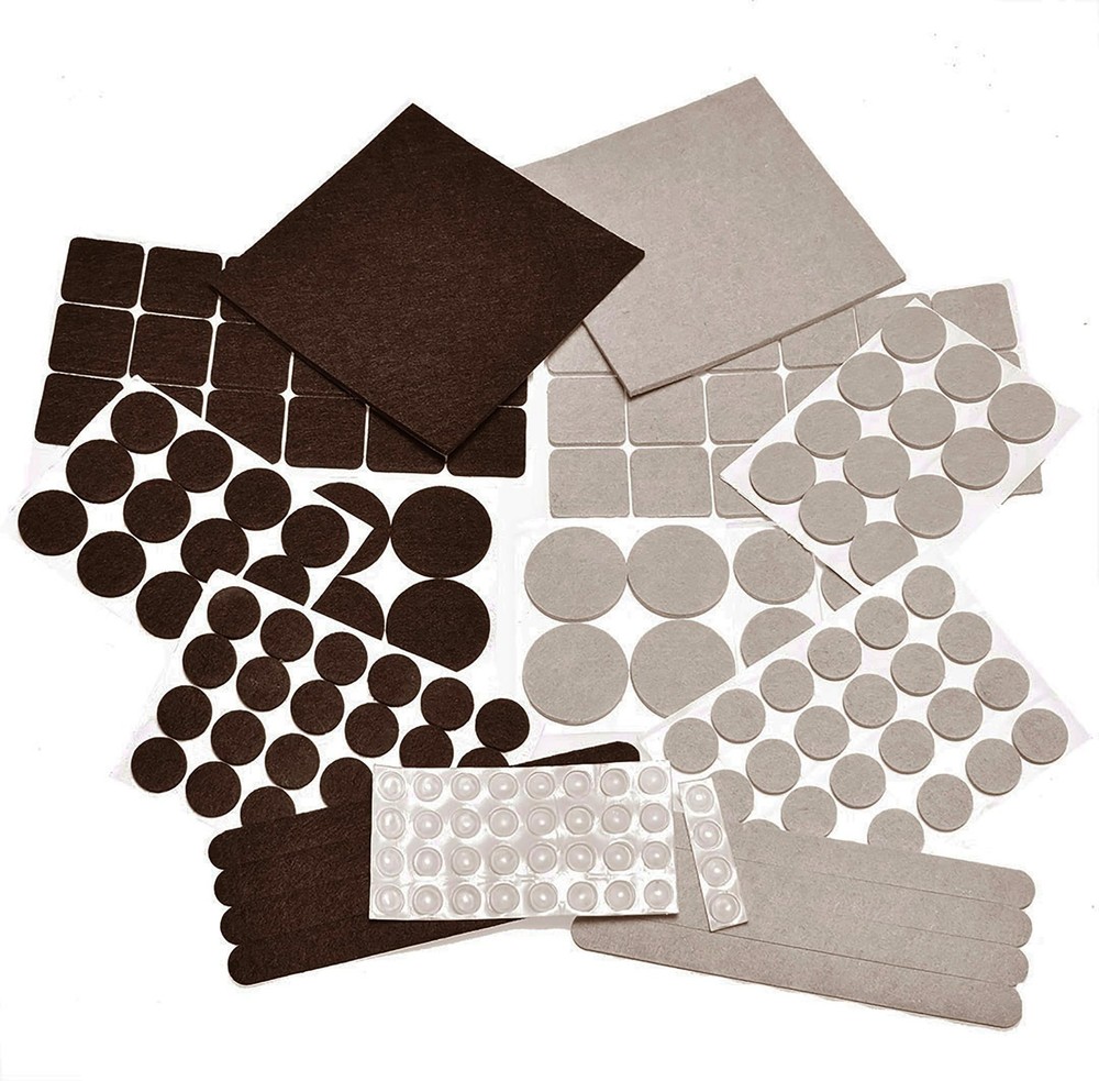 165 Piece Two Colors – Variety Size Furniture Felt Pads. Self Adhesive Pads w…