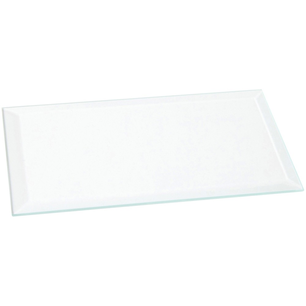 Plymor 3″ x 5″ Rectangle, 3mm Thick Beveled Clear Glass