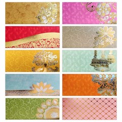 PARTH IMPEX Shagun Gift Envelope 7.5″ x 3.5″ Inches, Assorted Color & Design