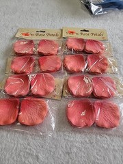 Vintage Beistle Silk ‘n Rose Petals Coral Pink 60-2″ Per Package #540