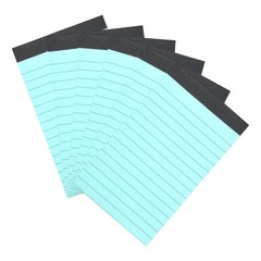 6 Pcs Writing Note Pads, 3 x 5 Inch A7 Lined Refill Paper, Blue