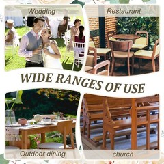Kosiz 24 Pack Reserved Chairs Signs with Ribbon for Wedding Reception Party R…