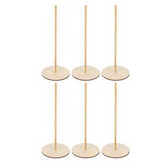 6 Sets Wooden Donut Rack Display Holder Beige Reusable for Table