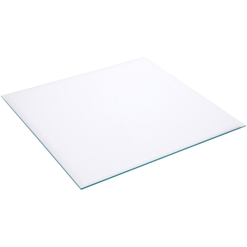 Plymor 14″ Square, 5mm Thick Beveled Clear Glass
