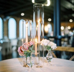 Set Of 12 Clear Hurricane Glass Chimneys For Candles 4”D X 18”H