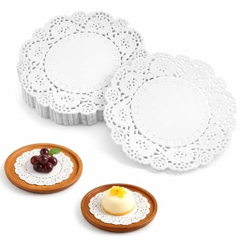 TIESOME 200 Pcs Small Paper Doilies, 3.5 Inch Round Paper Doilies Disposable