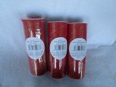 PACK OF 3~ [ 6″ X 12 YDS ]~ RED GLITTER TULLE’S~~[18″ X 36 YARDS TOTAL]~NEW!