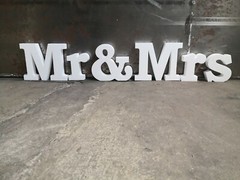 Lettering «Mr & Mrs» letters 30-50 cm proposal engagement wedding display
