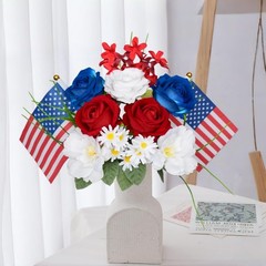 Nikuoan 13.8» 4th of July Artificial Red White Blue Normal, &