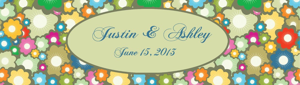 100 Floral Oval Wedding Anniversary Shower Special Occasion Water Bottle Labels