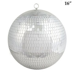 16″ Large Silver Glass Hanging Disco Mirror Ball Wedding Party Decorations SALE