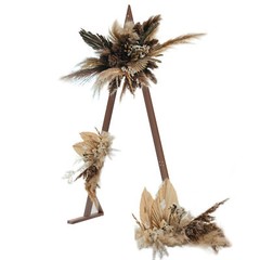 Reusable Large Heavy Triangular Wedding Arch Backdrop Stand Wooden Flowers Frame