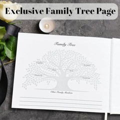 Funeral Guest Book Premium 7In X 9In Memory Book for Celebration of Life Sign