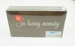 Wooden Wedding Ceremony Signs In Loving Memory Cocktails Cards & Gifts 3pc Set