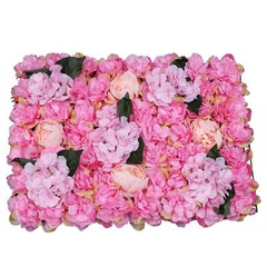 6Pcs Artificial Flower Wall Panels 60*40cm Floral Backdrop Wedding Party Decor