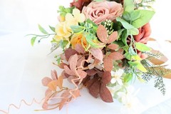 Customization Simulation flower orange rose bridal bouquet western wedding prop