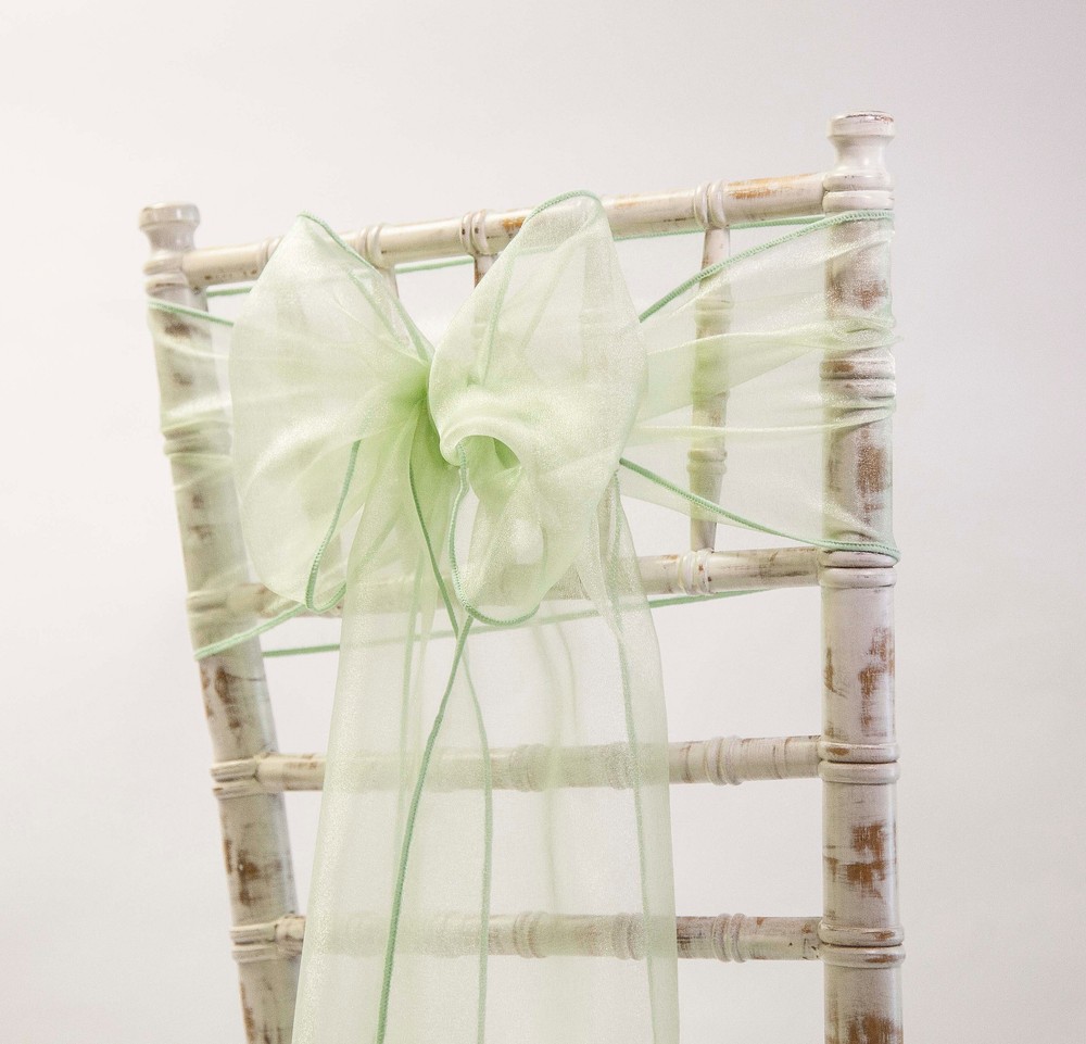 Organza Chair Bows Chair Sashes 14 Colours Wedding Events Party Decor Chair Bows