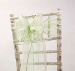 Organza Chair Bows Chair Sashes 14 Colours Wedding Events Party Decor Chair Bows