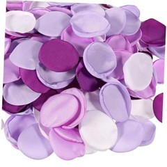 200Pcs Purple White Rose Petals for Wedding Lavender Purple Silk Petals
