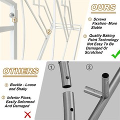 258CM Tall Metal Wedding Arch Backdrop Stand fr Party Celebration Garden Trellis