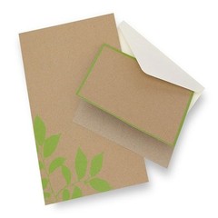 Brand New Gartner Botanical Kraft Invite stationery Kit 50 Count