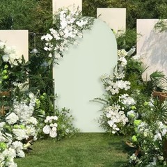 6FT Arch Backdrop Cover Fitted Spandex Backdrop Stand Cover Stretchy 6 Ft Sage