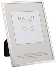 Maturi Silver Plated Photo Frame – Thin Edge, 4 x 6-inch (10 x 15cm) 4×6