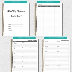 2026-2027 Monthly Planner, 2 Year Monthly Planner/Calendar 2026-2027, Jan 202…