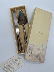 Lenox Forevermore Two-Piece Dessert Cake Serving Set w/Original Box, Vintage