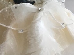 Western Honeymoon Night, Pearl, Heart Ivory and Silver Cake Top