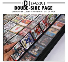 D DACCKIT 3600 Pockets Card Binder，Premium Large 36-Pocke Ringless Tradin