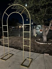 Round Gold Circle Balloon Arch Frame 7 Ft Wedding Backdrop Stand