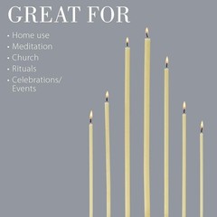 Danilovo Thin Taper Beeswax Candles – Honey-Scented, Decorative 5.9 in, White