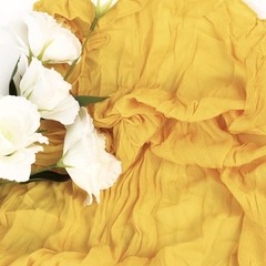 Yellow Cheesecloth Table Runner 10FT Gauze Rustic 35×120 Inches,