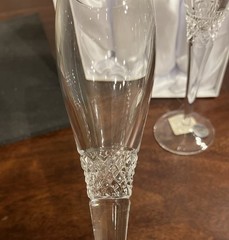 Set Of 2 Crystal Champagne Flutes THINGS REMEMBERED – Made In Poland – Box Incl