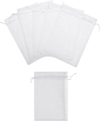 50 Pcs 6×9 Inches Wedding Party Favor Gift Bag Drawstring Organza Bags