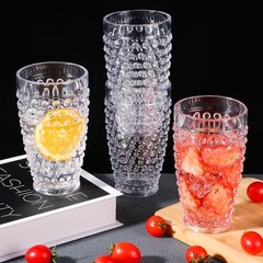 Yomarkrt 19OZ Highball Plastic Drinking Glasses – Set of 6 Clear Water