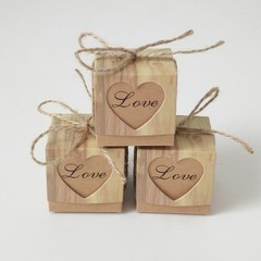 50X Wedding Favor Boxes Kraft Paper Candy Box Wedding Decoration