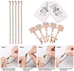 20 PCS Wedding Favors Key Bottle Opener,Vintage Skeleton Key Bottle Rose Gold