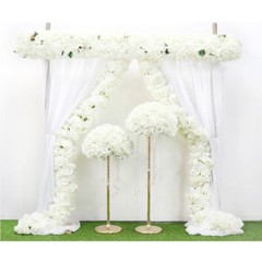 100cm Artificial Rose Flower Row Wedding Wall Floral Arrangement Backdrop Decor