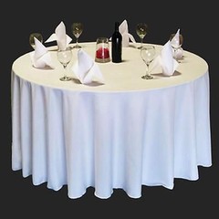 12 Round 120″ inch Quality SATIN Tablecloth WEDDING 25 COLOR 5′ Feet table USA