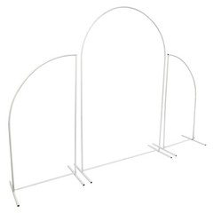 Set Of 2 Sturdy Metal Wedding Arch Stands, Elegant Backdrop Decor