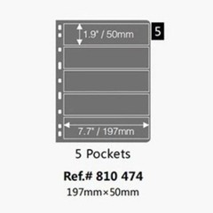 10Pcs Standard 9-Hole Double-Sided Album Inner Sheets Card Stamp Banknote Col…