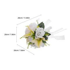 Simulated Rose Bouquet Bridal Artificial Flowers Wedding Bouquets for Brides