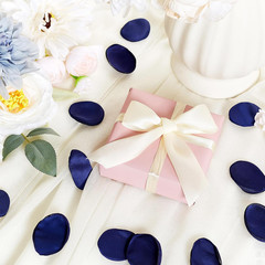 400PCS Artificial Rose Petals Navy Blue Fake Silk Flower Petals for Romantic …