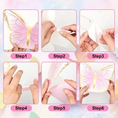 12 Pcs Butterfly Centerpieces for Party Table Decorations Baby Shower…